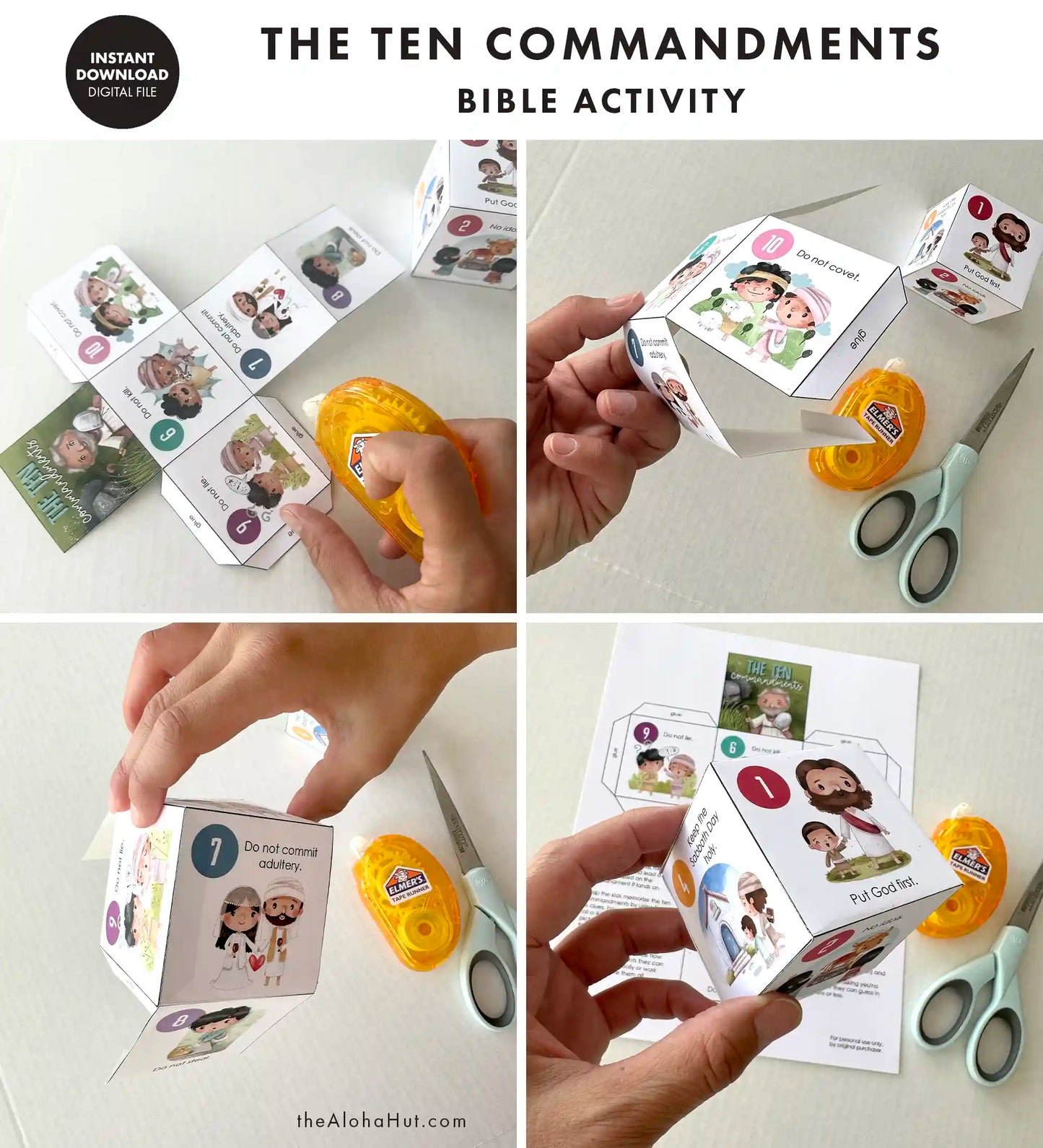 The Ten Commandments - Lesson Cube Game