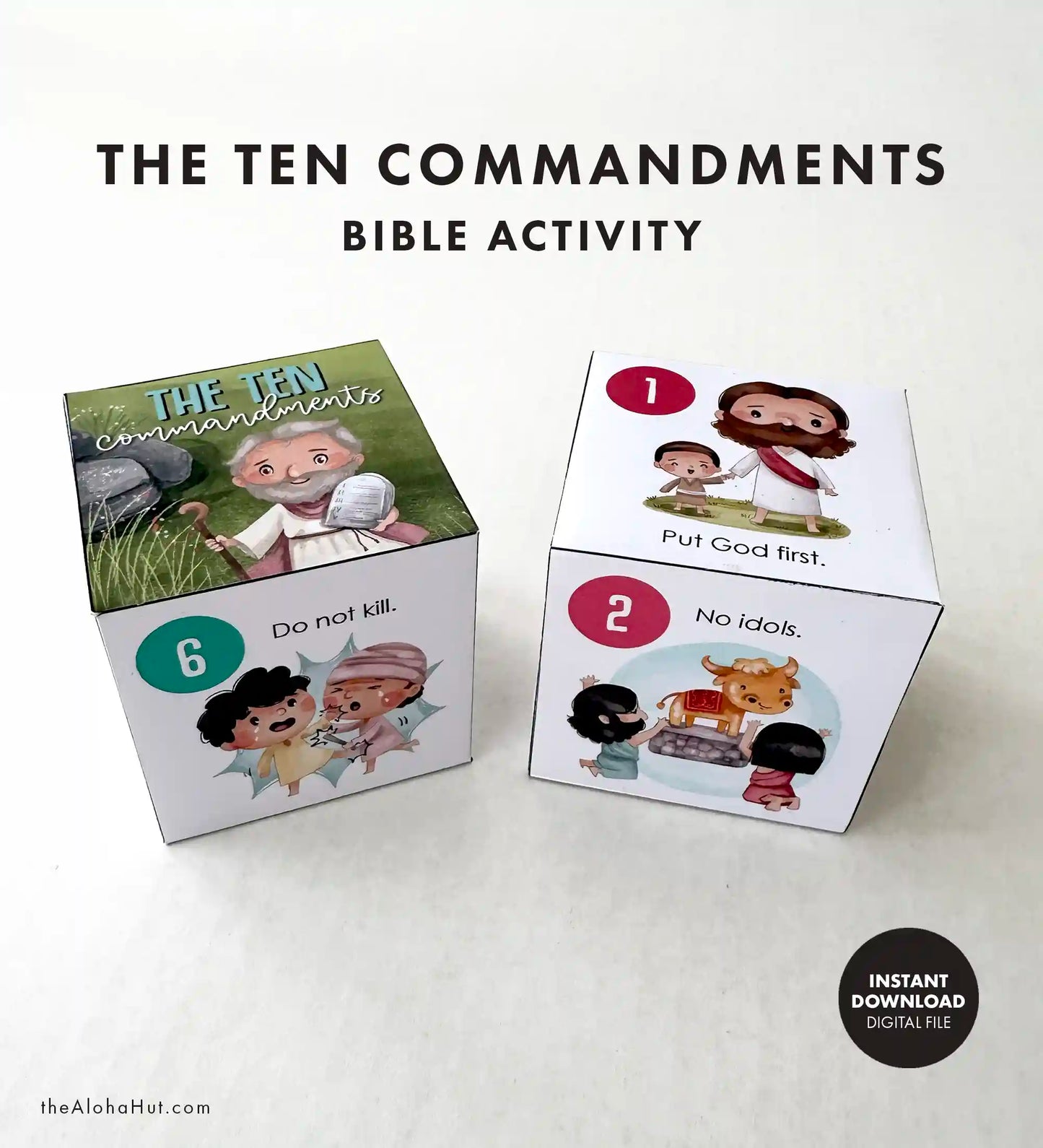 The Ten Commandments - Lesson Cube Game