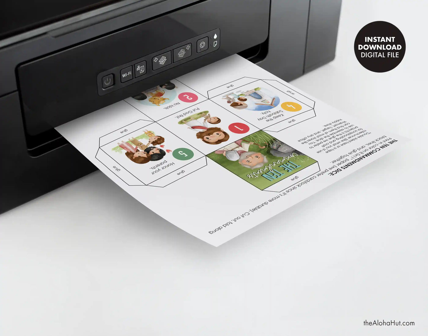 The Ten Commandments - Lesson Cube Game