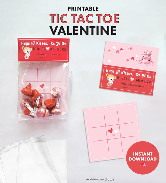 Tic Tac Toe Valentines - Digital Download