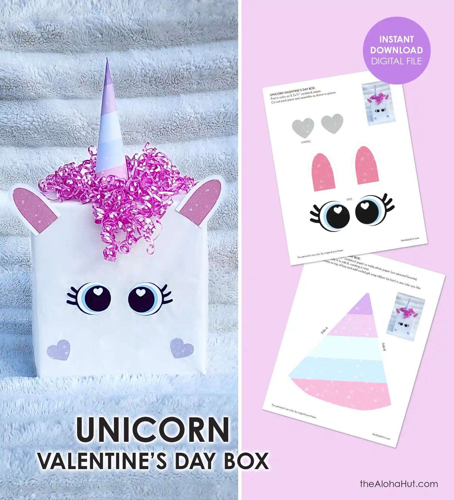 Unicorn Valentine's Day Box