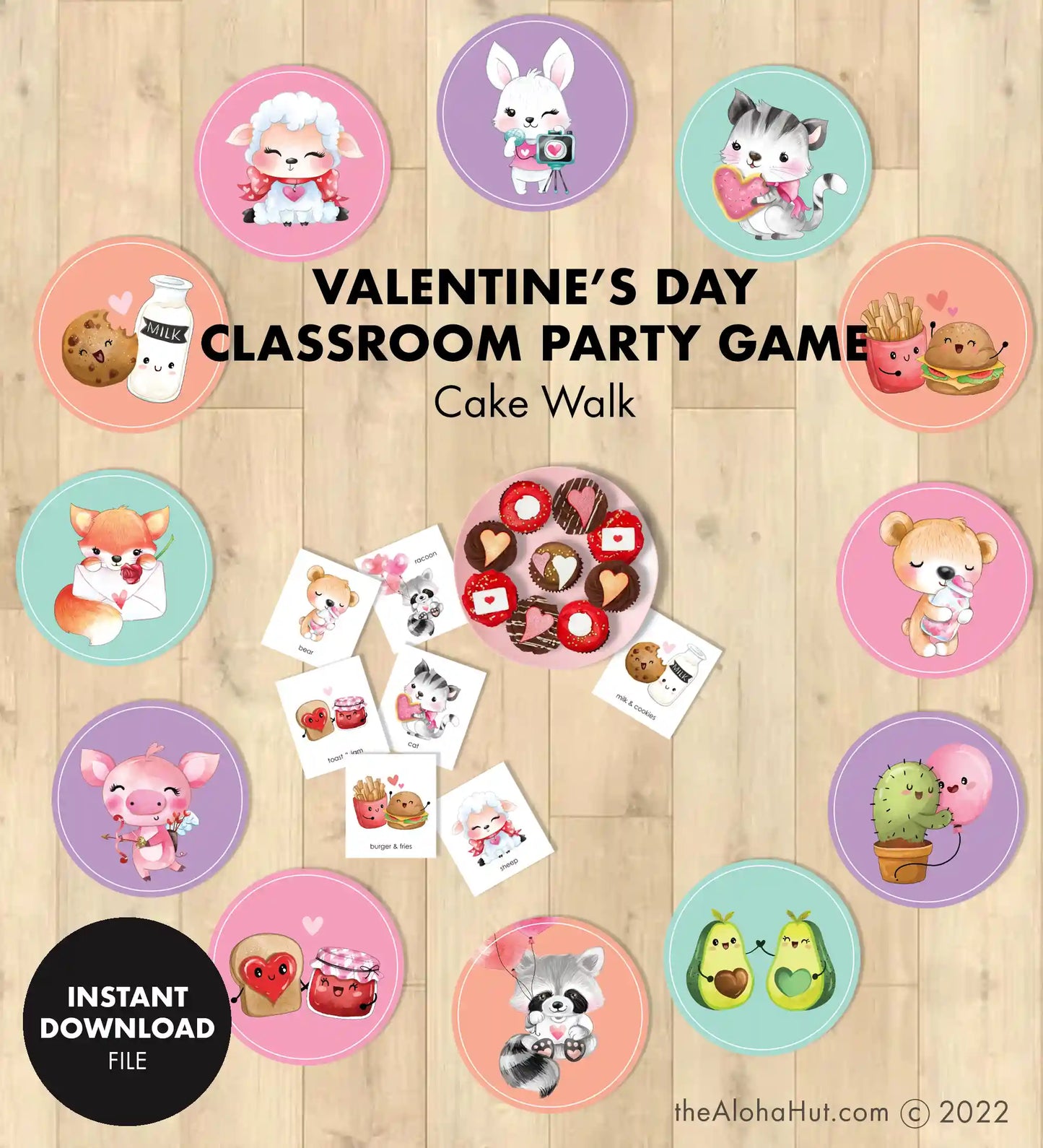 Valentine's Day Party Cake Walk Game