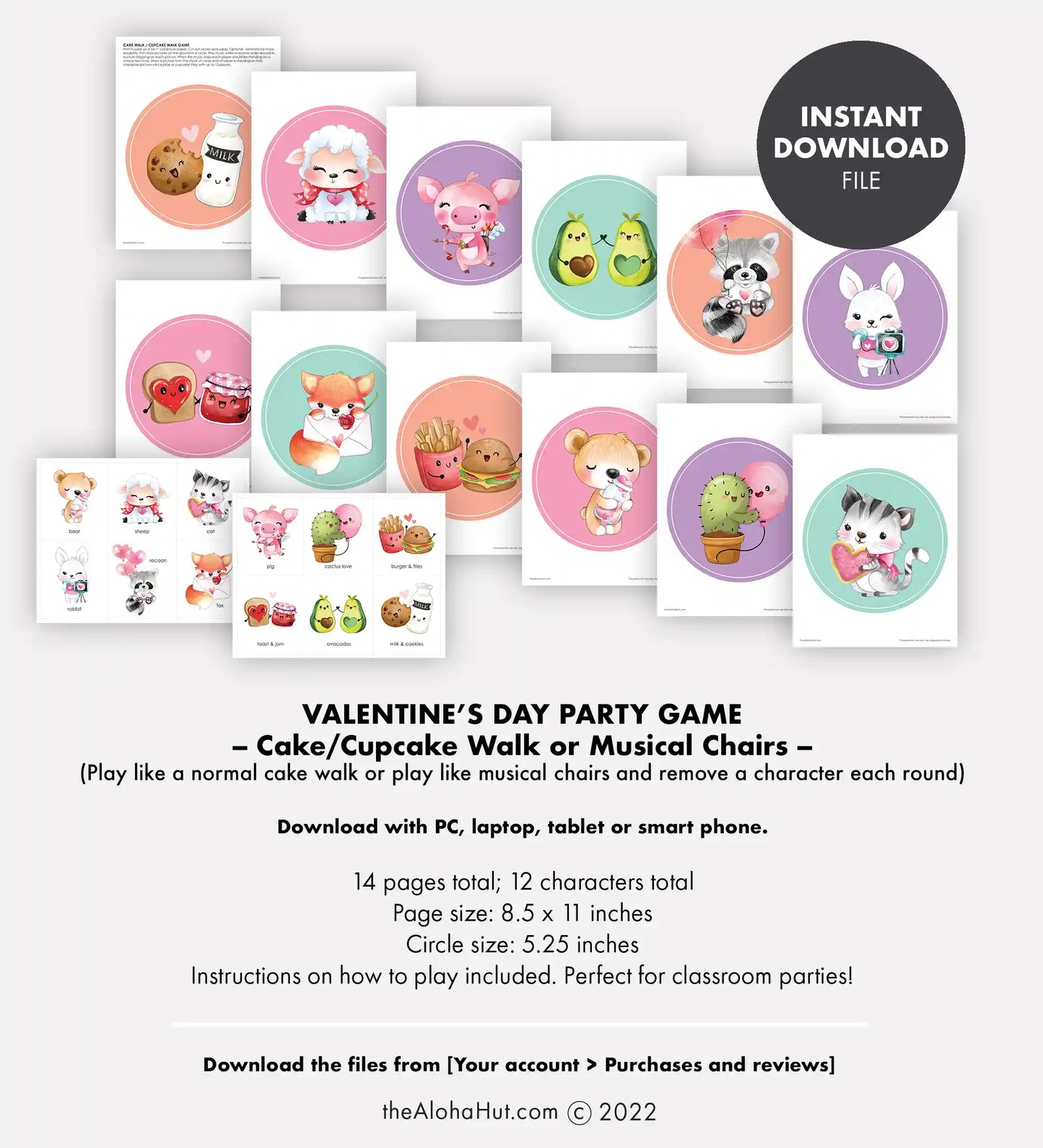 Valentine's Day Party Cake Walk Game