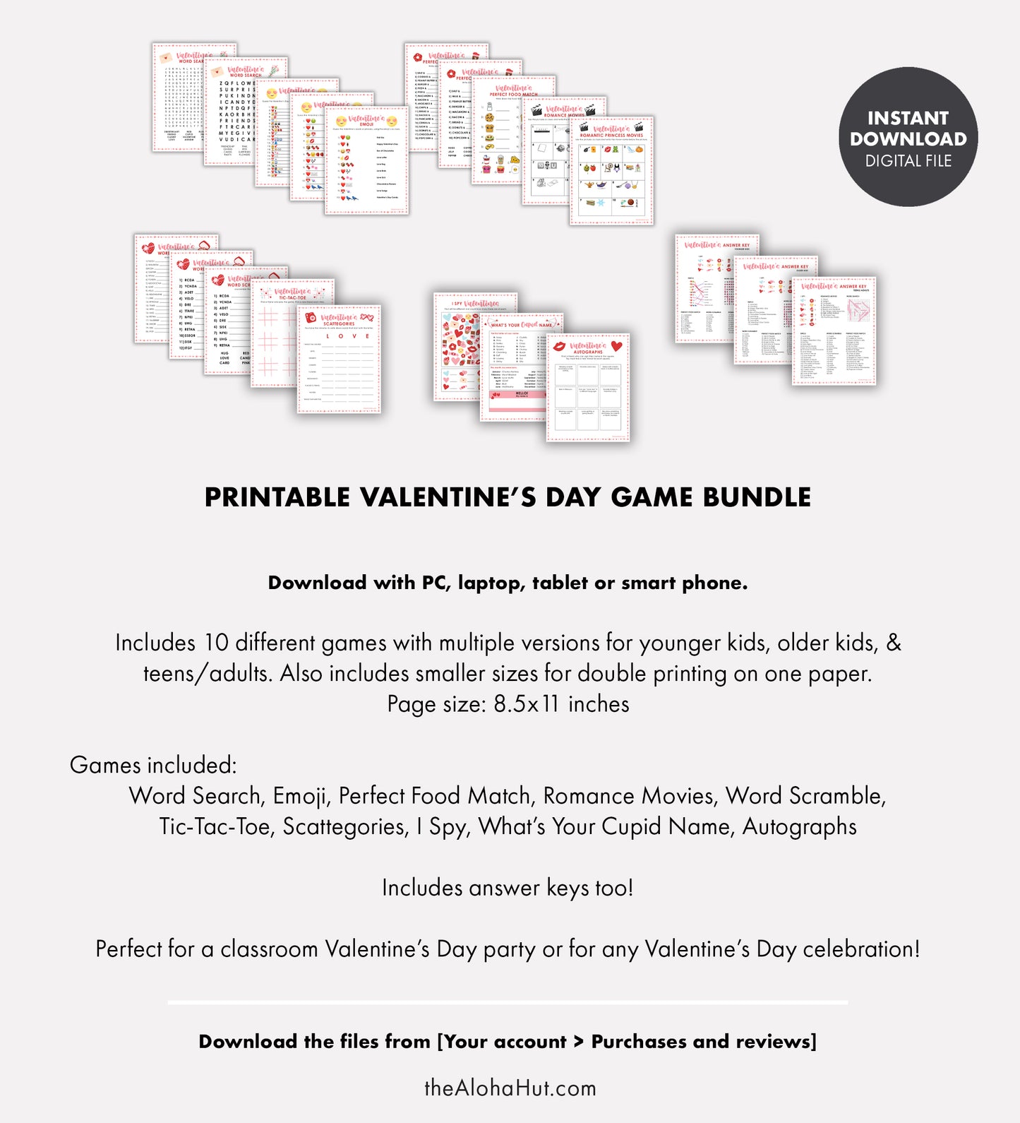 Valentine's Day Game Bundle - 10 Games