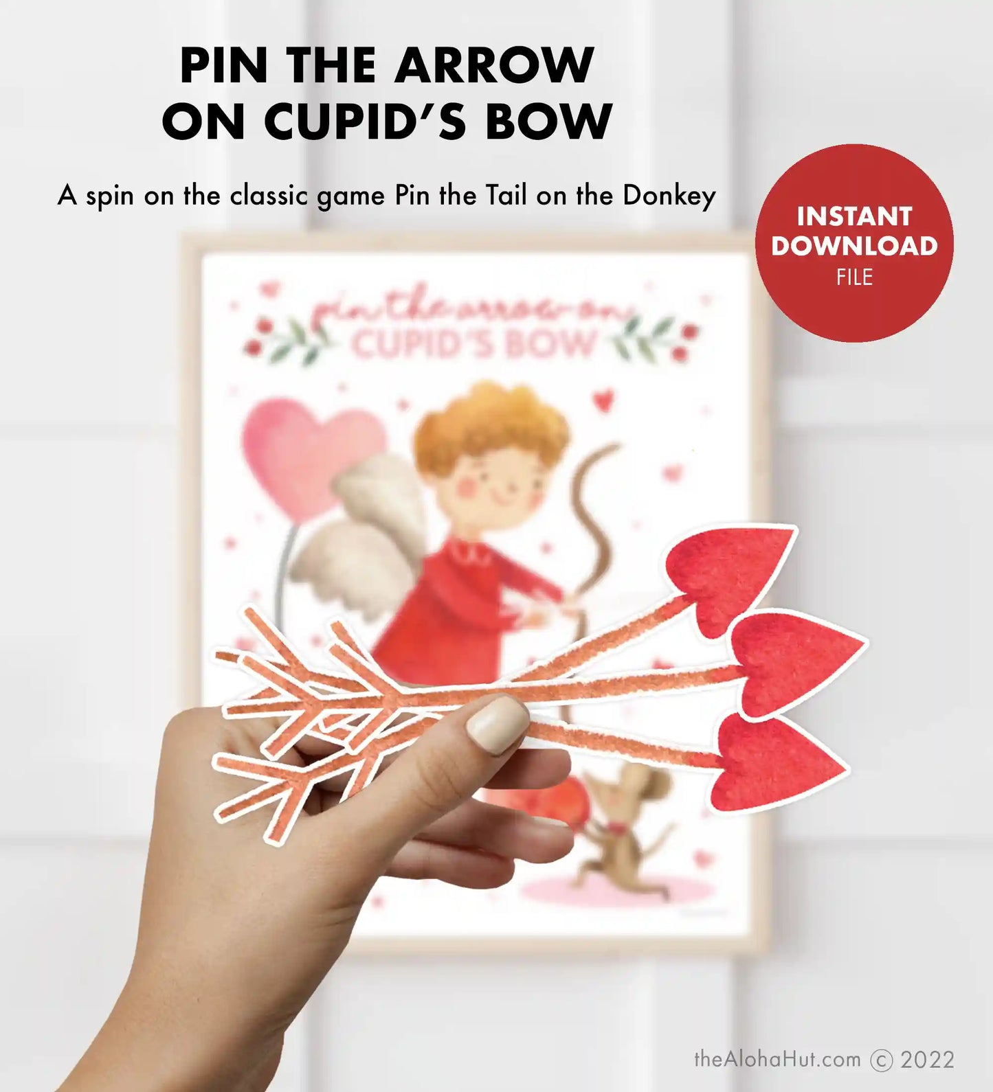 Valentine's Day Party PIN THE TAIL Game