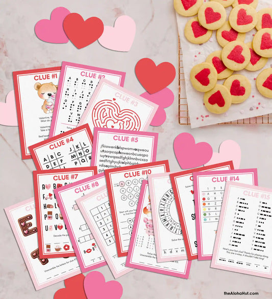 Valentine's Day Treasure Hunt Game - Indoor